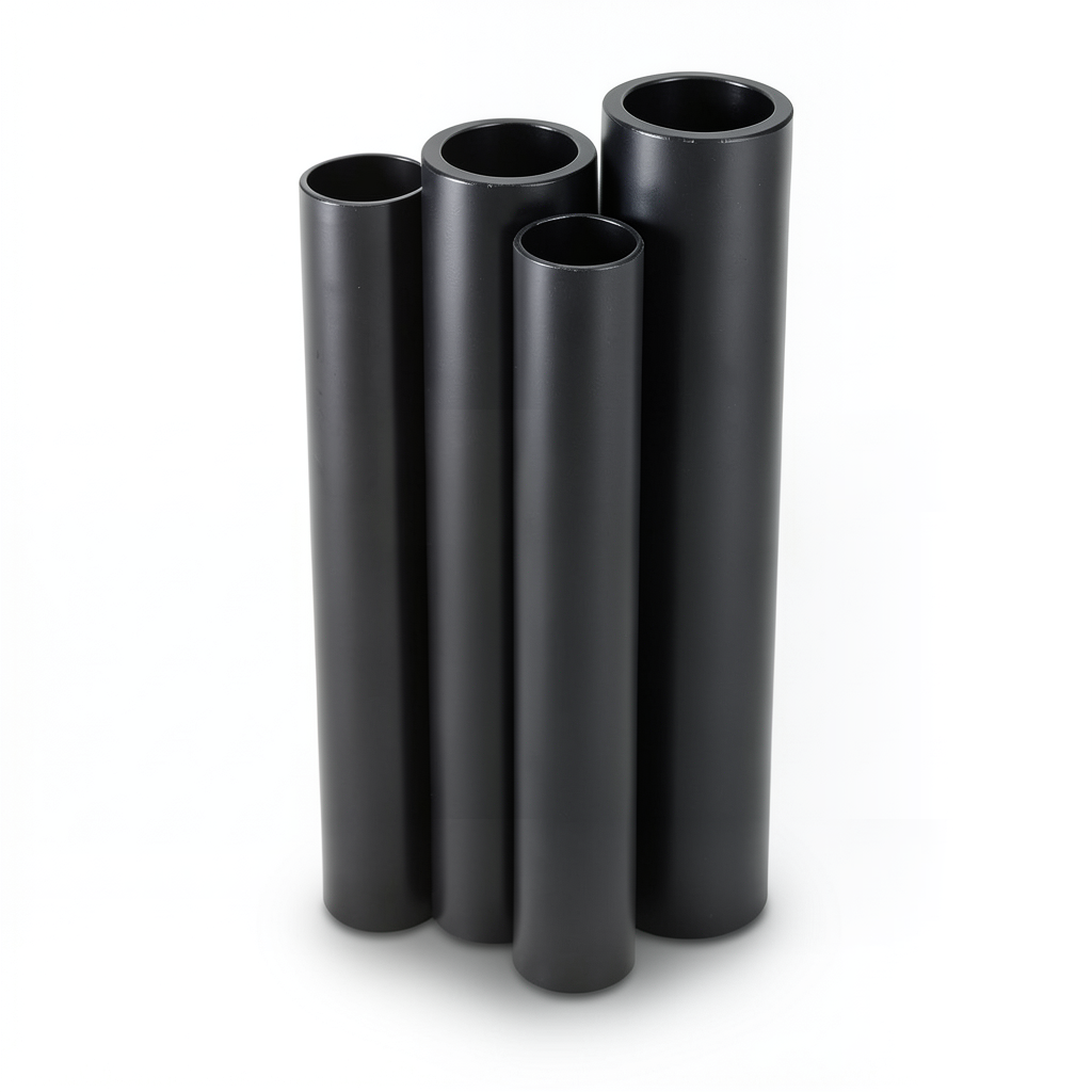 أنابيب HDPE PE 80 ضغط 3.2 بار قطر خارجي 450 مم سمك 11.0 مم لون اسود