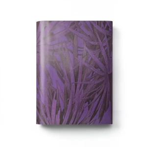 Tree-Patterned Wallpaper Vinyl Sheath 15.6m x 106cm Purple Brown