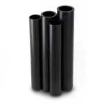 أنابيب HDPE PE 80 ضغط 3.2 بار قطر خارجي 630 مم سمك 15.4 مم لون أسود