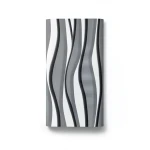 Wallpaper Striped Design 10m×53cm Black and White with Grey