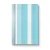 Wallpaper Striped Design Cyan and White with Silver Color, Size 10m×53cm - Image 1