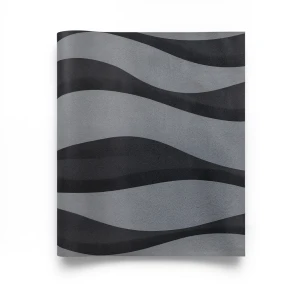 Wallpaper Striped Design 10m×53cm Black and Grey