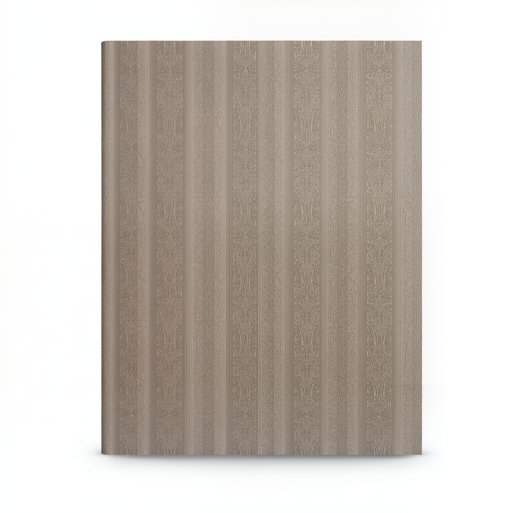 Wallpaper Striped Design Size 15.6m×100cm Brown Color