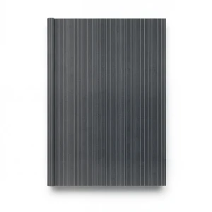 Wallpaper Striped Design Size 15.6m×100cm Dark Gray