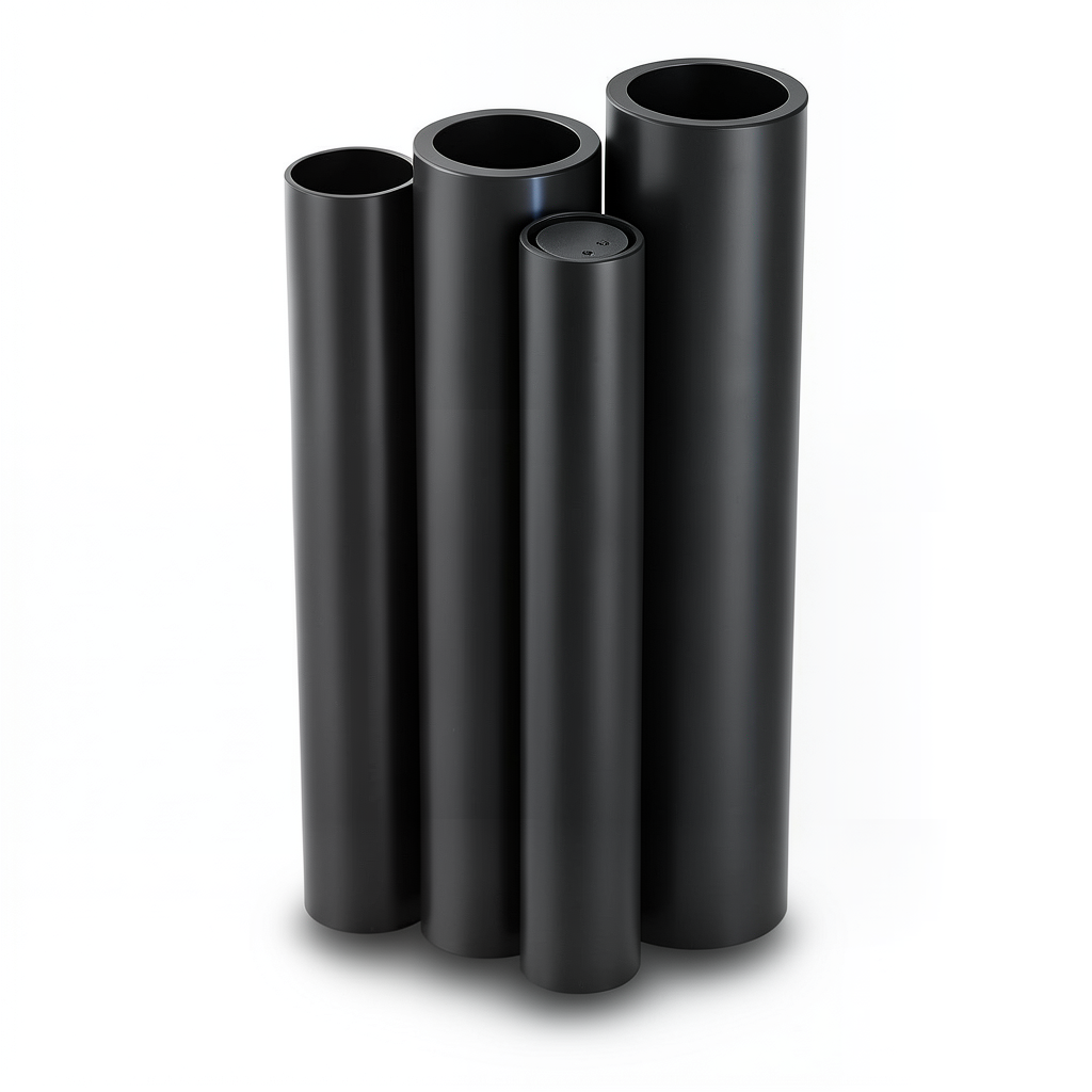 HDPE Pipes PE 80 Pressure 5 Bar Outer Diameter 400 mm Thickness 15.3 mm Black