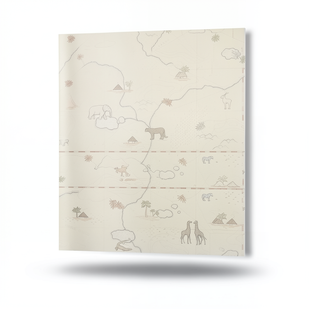 American Youth and Children Wallpaper 10m x 0.53m Beige, Model GK8985