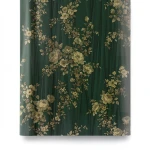 Italian Wall Decoration Floral Wallpaper 10m×0.73m Dark Green