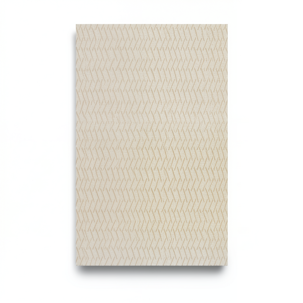 Modern Wall Covering 15.6m x 106cm Beige with Light Brown Lines