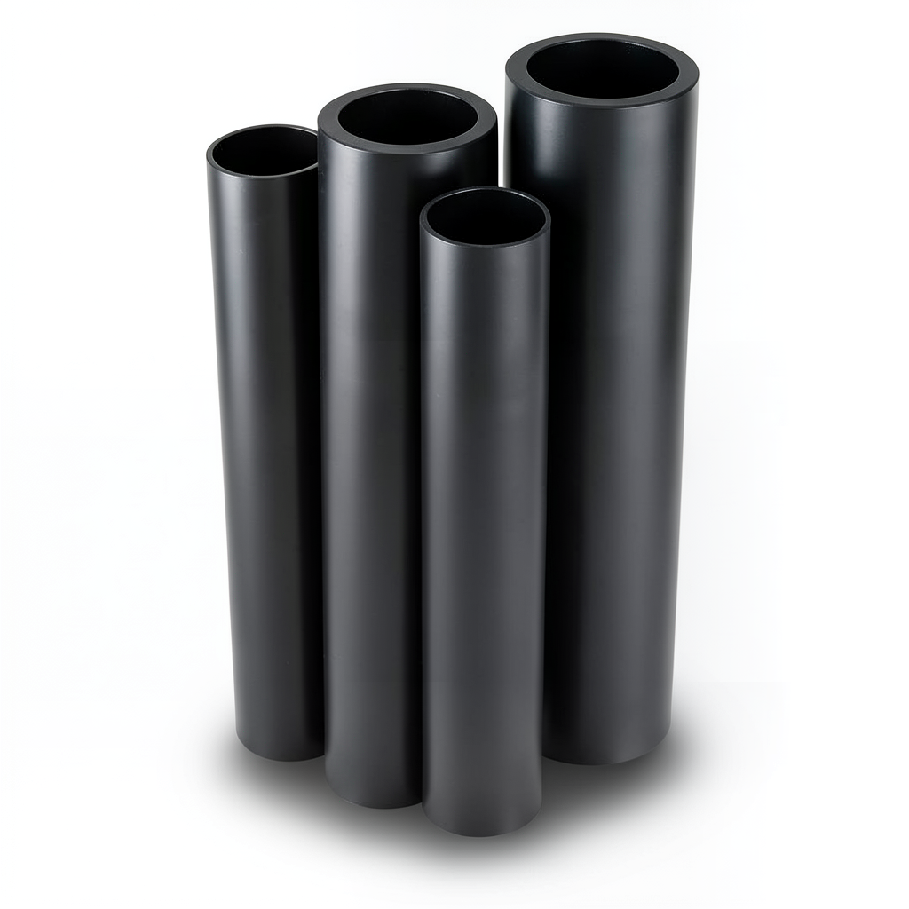 HDPE Pipes PE 80 Pressure 5 Bar Outer Diameter 400 mm Thickness 15.3 mm Black