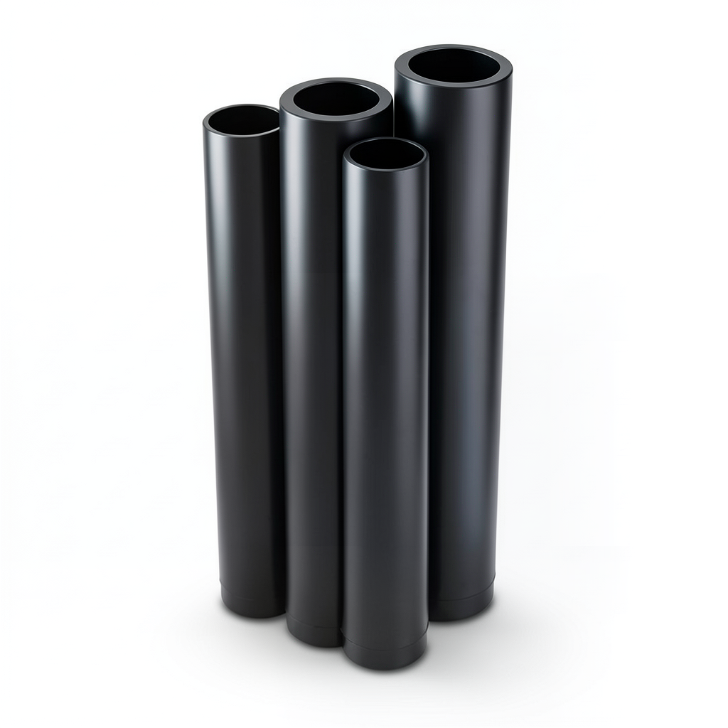 مواسير HDPE PE 80 ضغط 5 بار قطر خارجي 560 مم سمك 21.4 مم لون أسود