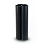 HDPE Pipes PE 80 Pressure 5 Bar Outer Diameter 630 mm Thickness 24.1 mm Black
