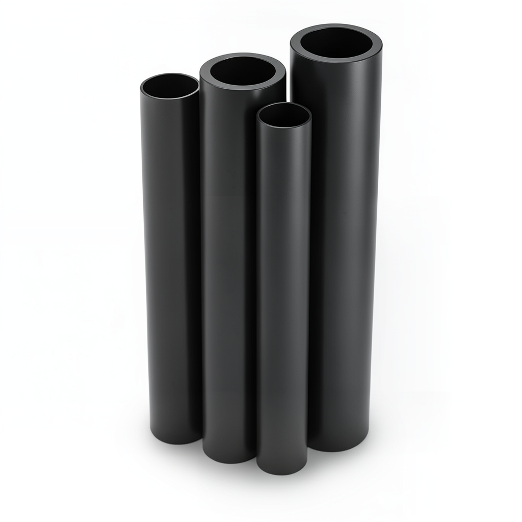 مواسير HDPE PE 80 ضغط 5 بار قطر خارجي 1200 مم سمك 45.9 مم لون أسود