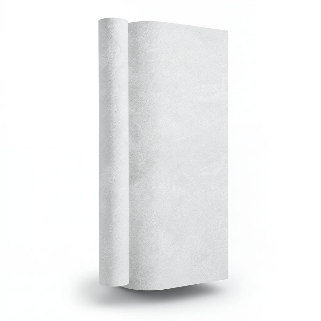 Modern Wall Covering Length 15.6m Width 100cm Light White Gray