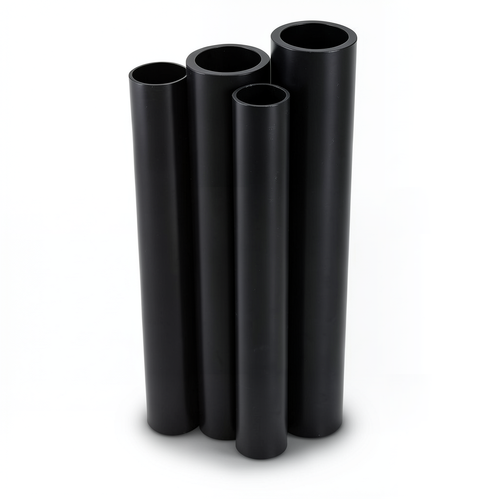 HDPE Pipes PE 80 Pressure 5 Bar Outer Diameter 800 mm Thickness 30.6 mm Black