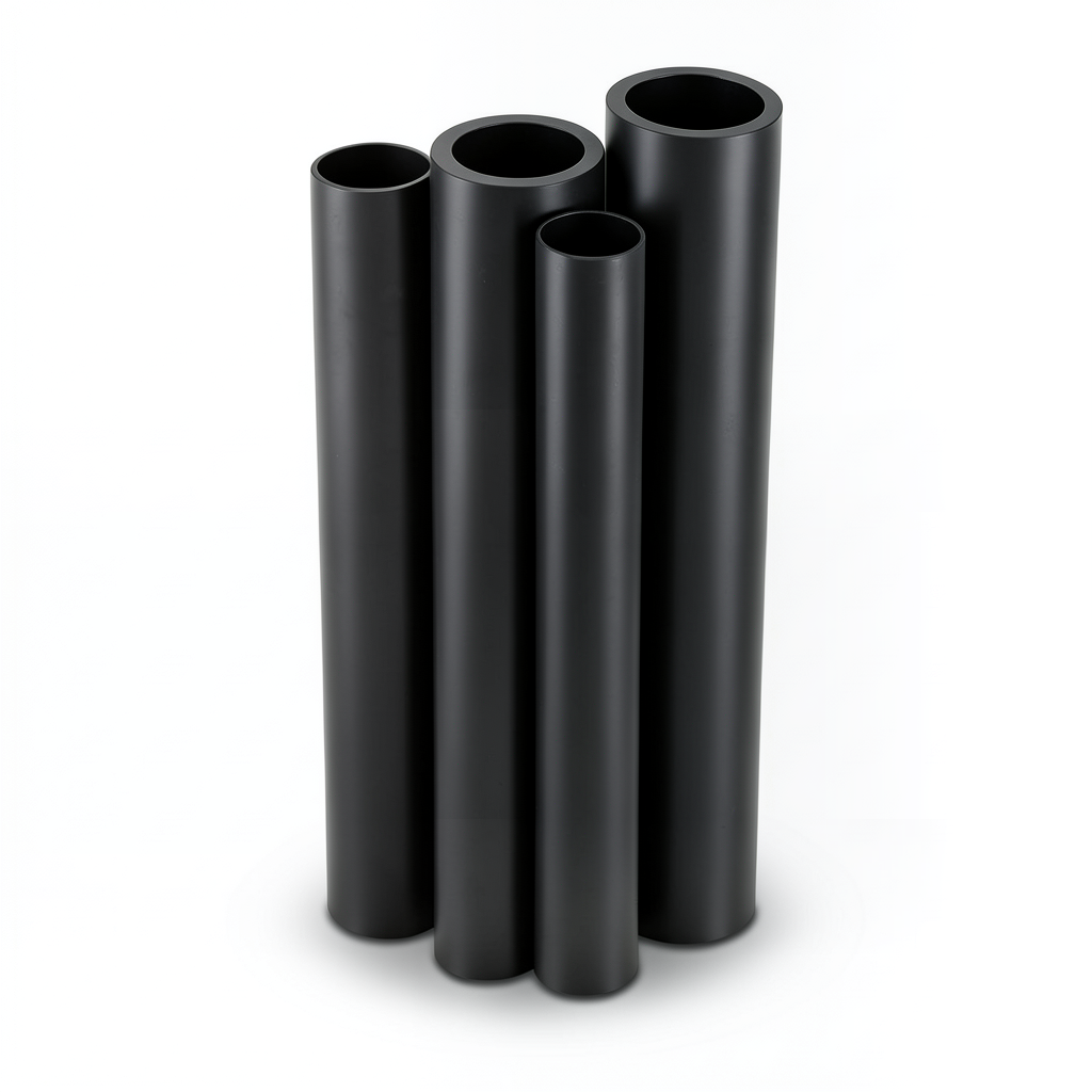 مواسير HDPE PE 80 ضغط 3.2 بار قطر 900 مم سمك 22.0 مم لون اسود