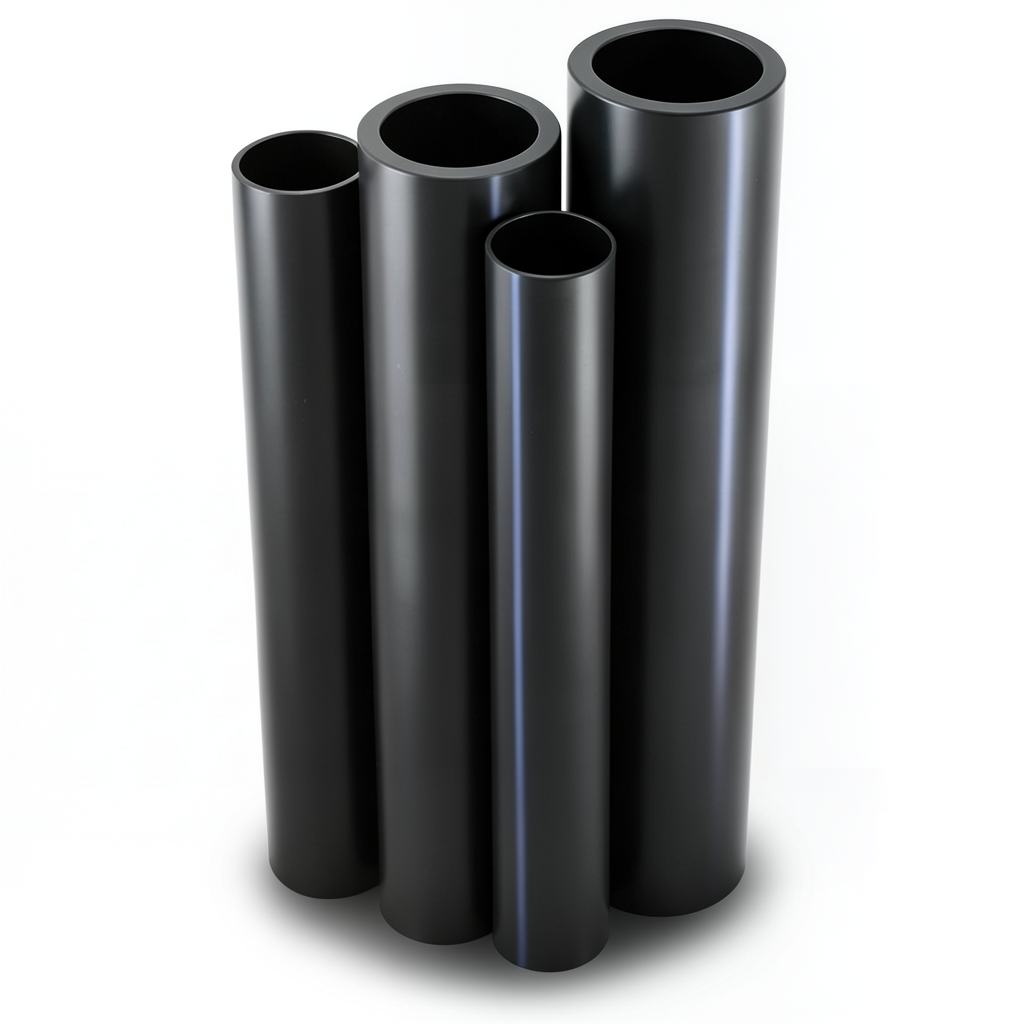مواسير HDPE الراجحي PE 80 ضغط 5 بار قطر خارجي 900 مم سمك 34.4 مم لون أسود