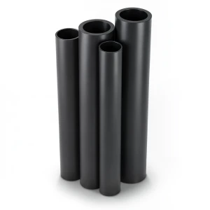 مواسير HDPE البولي ايثيلين PE 80 ضغط 3.2 بار قطر خارجي 315 مم سمك 7.7 مم لون اسود