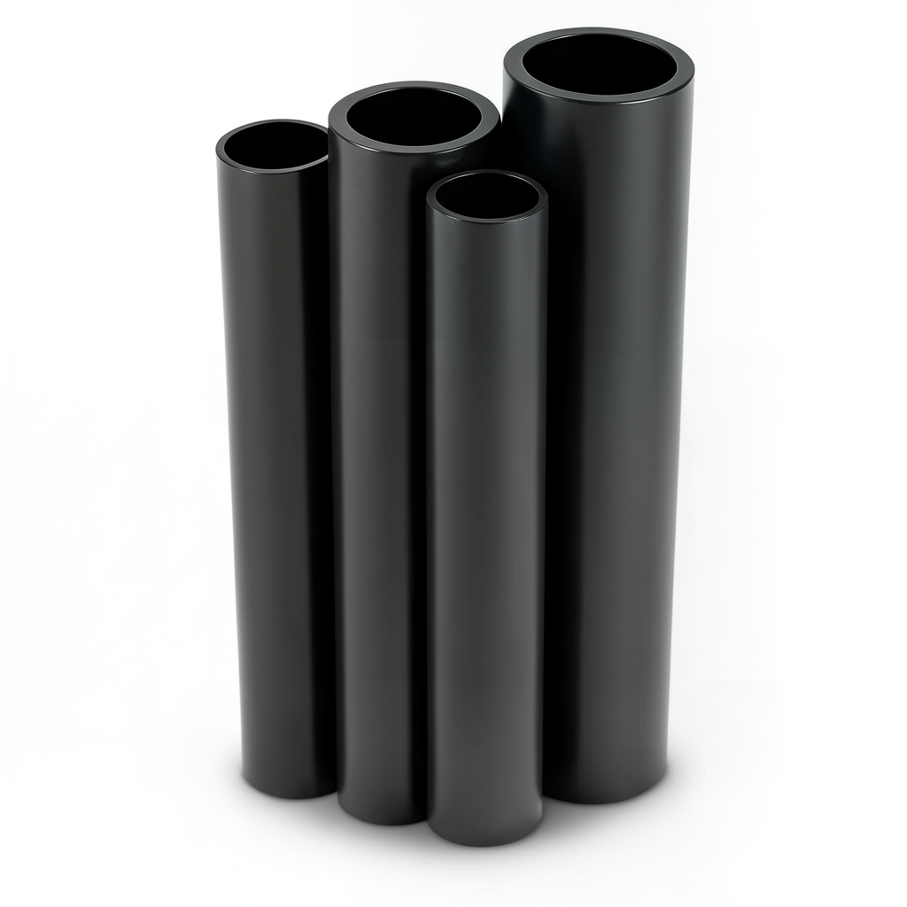 مواسير HDPE PE 80 ضغط 3.2 بار قطر خارجي 1000 مم سمك 24.5 مم لون أسود