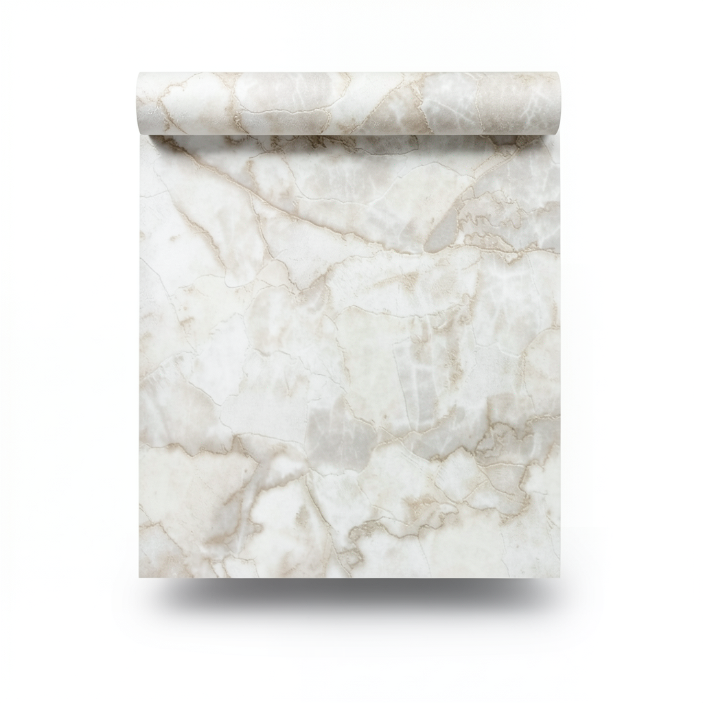 Modern Wall Decoration 15.6m x 100cm White Beige Gray Brown