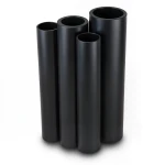 أنابيب HDPE PE 80 ضغط 3.2 بار قطر خارجي 355 مم سمك 3.5 مم لون أسود