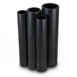 أنابيب HDPE PE 80 ضغط 3.2 بار قطر خارجي 355 مم سمك 3.5 مم لون أسود