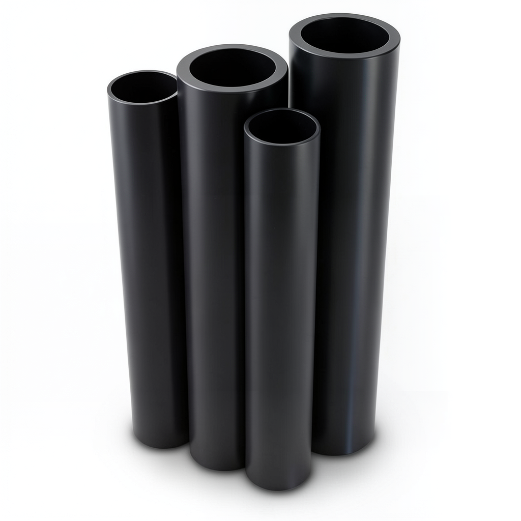 HDPE Pipes PE 80 Pressure 5 Bar Outer Diameter 1200 mm Thickness 45.9 mm Black