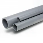 مواسير UPVC الوطني جدول 40  مقاس 4 إنش سمك 6.02 مم لون رمادي