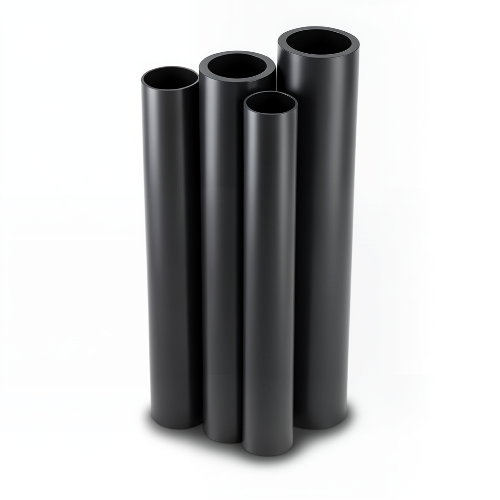 أنابيب HDPE PE 80 ضغط 3.2 بار قطر خارجي 450 مم سمك 11.0 مم لون اسود