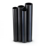 مواسير HDPE PE 80 ضغط 5 بار قطر خارجي 1600 مم سمك 61.2 مم لون أسود