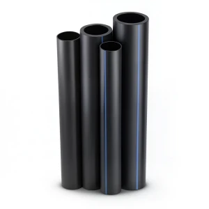 مواسير HDPE PE 80 ضغط 5 بار قطر خارجي 1600 مم سمك 61.2 مم لون أسود