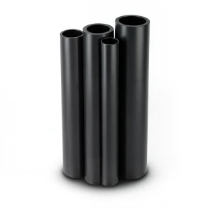 مواسير HDPE البولي ايثيلين PE 80 ضغط 3.2 بار قطر خارجي 315 مم سمك 7.7 مم لون اسود