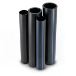 HDPE Pipes PE 100 Pressure 10 Bar Outside Diameter 450 mm Thickness 40.9 mm Black