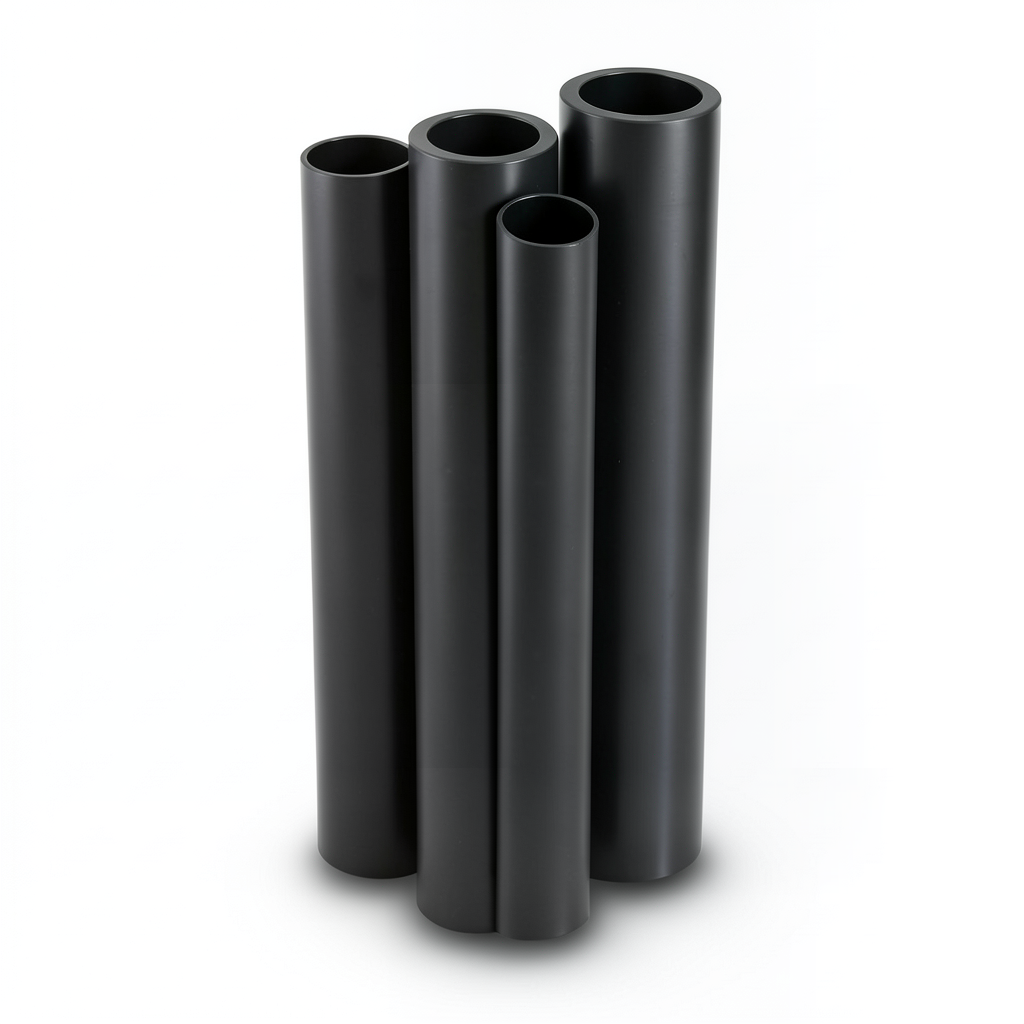 أنابيب HDPE PE 80 ضغط 3.2 بار قطر خارجي 400 مم سمك 9.8 مم لون أسود