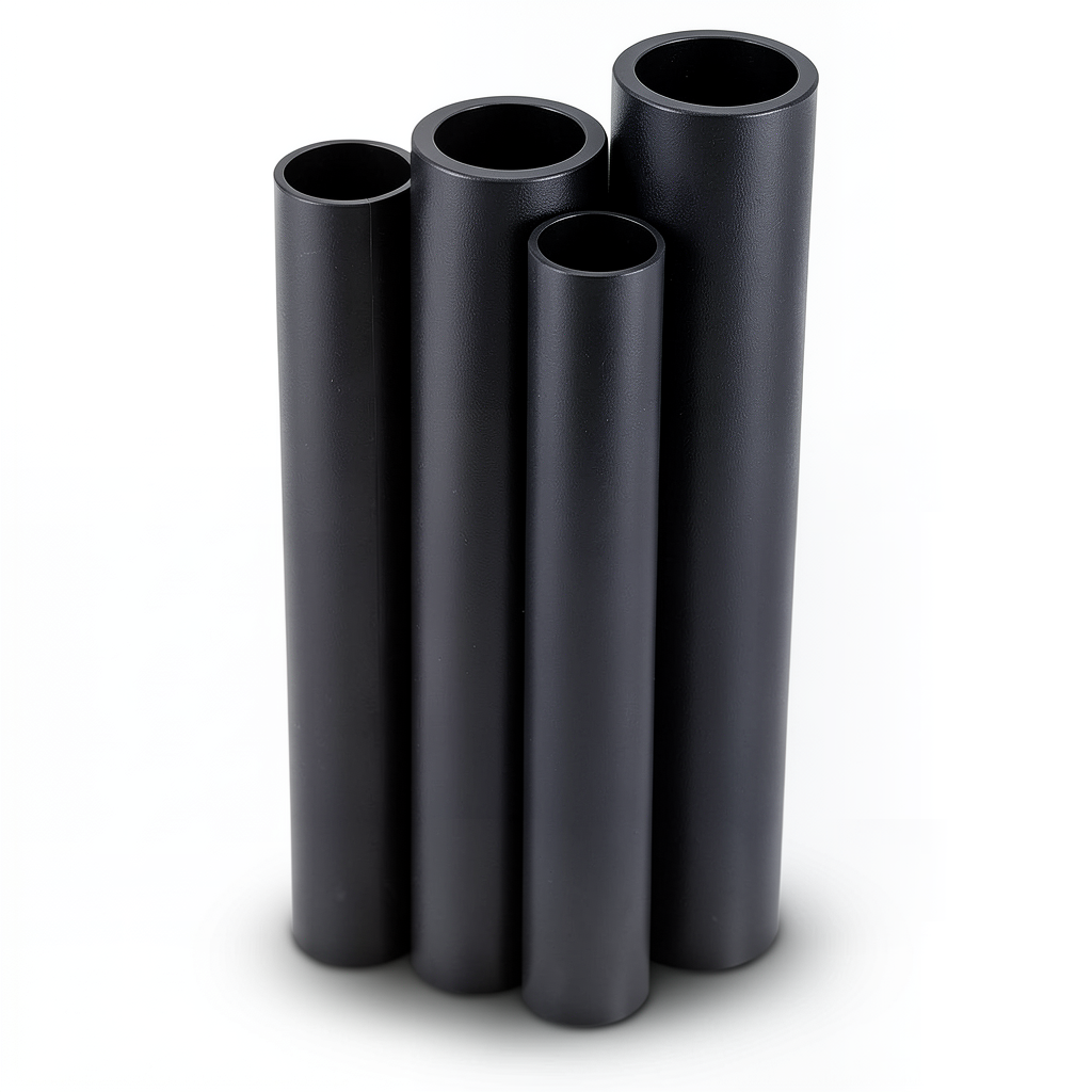 مواسير HDPE PE 80 ضغط 3.2 بار قطر خارجي 710 مم سمك 17.4 مم لون اسود