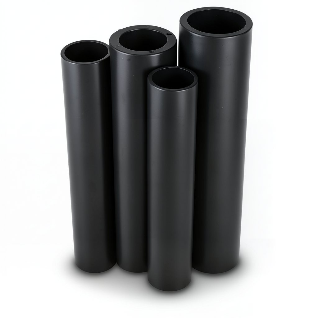 HDPE Pipes PE 80 Pressure 8 Bar 450 mm Diameter 40.9 mm Thickness Black