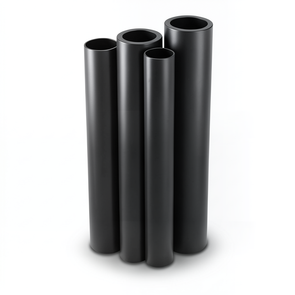 أنابيب HDPE PE 80 ضغط 3.2 بار قطر خارجي 560 مم سمك 13.7 مم لون أسود