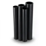 أنابيب HDPE PE 80 ضغط 3.2 بار قطر خارجي 630 مم سمك 15.4 مم لون أسود