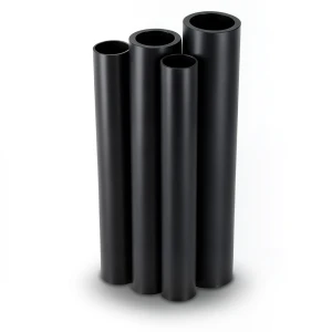 أنابيب HDPE PE 80 ضغط 3.2 بار قطر خارجي 630 مم سمك 15.4 مم لون أسود
