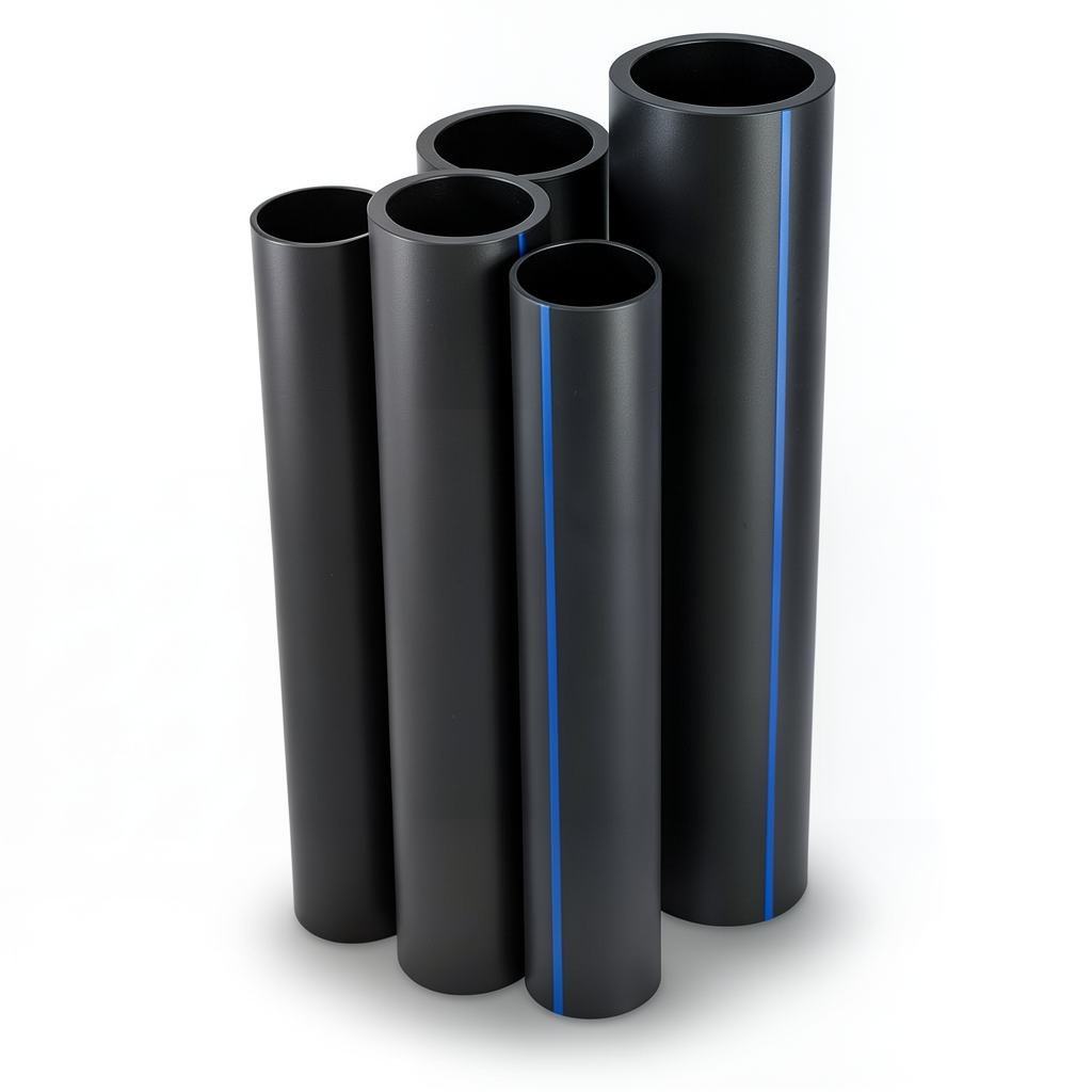 HDPE Pipes PE 80 Pressure 3.2 Bar Outside Diameter 710 mm Thickness 17.4 mm Black