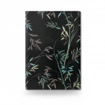 German Wall Decoration, black color, Leaf-patterned design, size 10 x 0.53 metres, model 10388-15