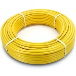 أنابيب HDPE PE 80 ضغط 8 بار قطر خارجي 63 مم سمك 5.8 مم لون أصفر