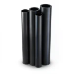 HDPE Pipes PE 100 Pressure 10 Bar 500 mm Diameter 45.5 mm Thickness Black