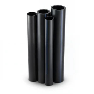 HDPE Pipes PE 100 Pressure 10 Bar 500 mm Diameter 45.5 mm Thickness Black