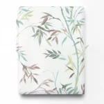 Leaf-patterned wallpaper, length 10 m, width 0.53 m, white color, model 10388-18