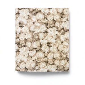 Italian Wall Decoration Floral Wallpaper 10m×0.73m Beige Color