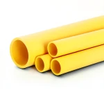 أنابيب HDPE PE 100 ضغط 10 بار قطر 500 مم سمك 45.5 مم لون أصفر