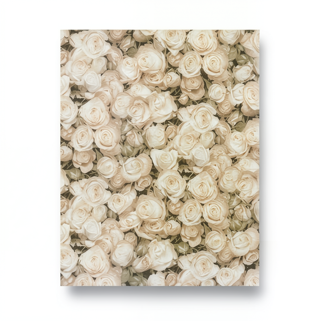 Italian Wall Decoration Floral Wallpaper 10m×0.73m Beige Color