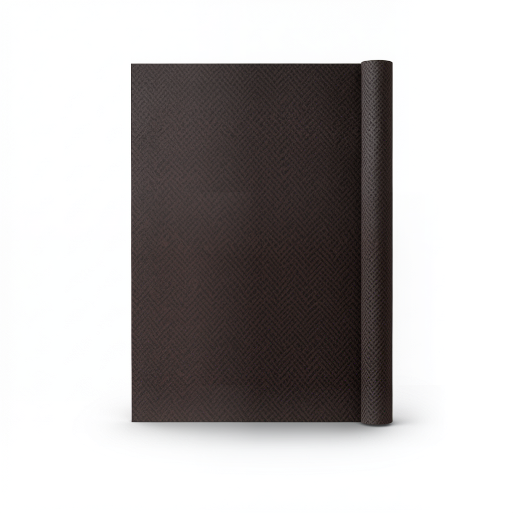 Modern Wall Decoration 15.6m x 100cm Dark Brown