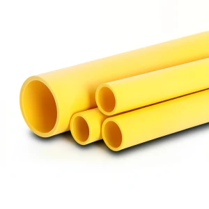 أنابيب HDPE الراجحي PE 80 ضغط 8 بار قطر 500 مم سمك 45.5 مم لون أصفر