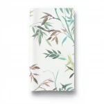 Leaf-patterned wallpaper, length 10 m, width 0.53 m, white color, model 10388-18